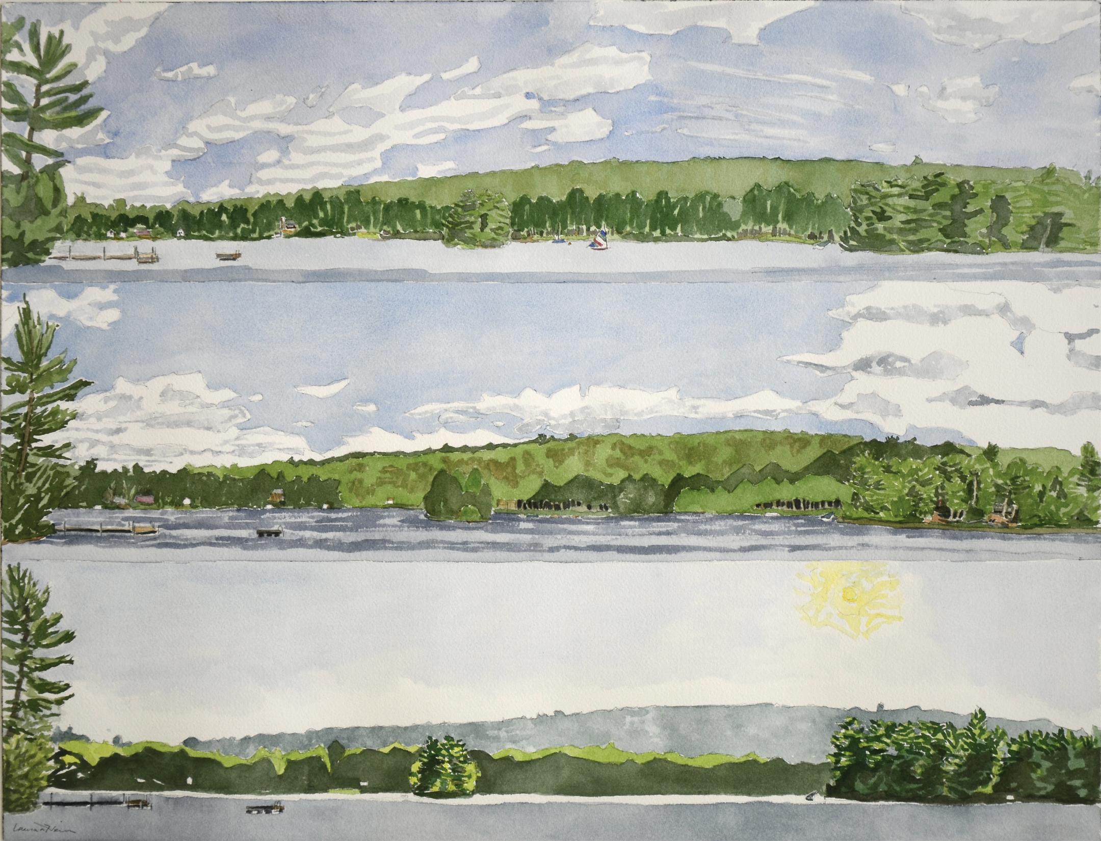 A Day on the Lake, Raymond, Maine 2012 - Laura Heim
