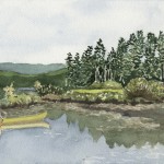 Canoe on Panther Pond, Maine 2004